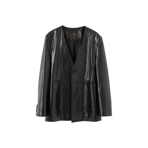 YUMOMO STAR Кожа Куртка Женская Премиум Черная