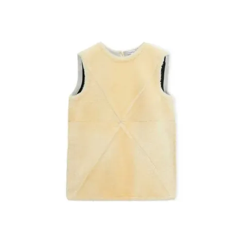 LOEWE Ванильно-желтые Женские Жилеты