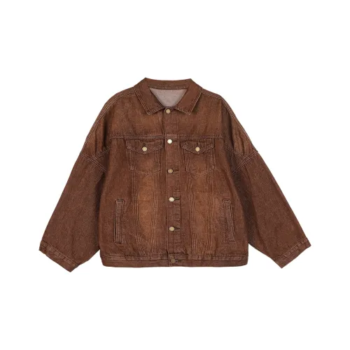 ERIRI Denim Jacket Women's Caramel Brown