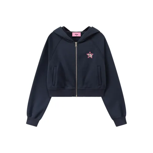 CHUU Темно-синий женский короткий пальто