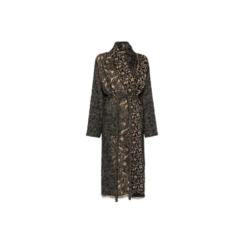 UMA WANG FW24 Пальто Женское Черное Бежевое