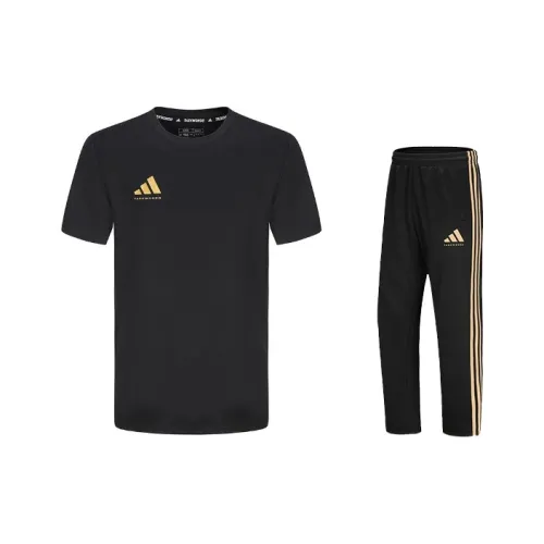 Adidas Taekwondo Повседневная Спортивная Одежда Унисекс Черный Золото