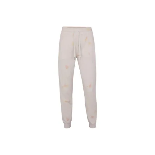 Lululemon Scuba Series Краситель Винтажный белый Лимон Шелк Цвет Розовый оранжевый Персик Сатин Женские Вязаные Тренировочные брюки