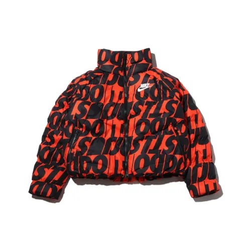NIKE Апельсиновые женские объемные куртки (пуфы)