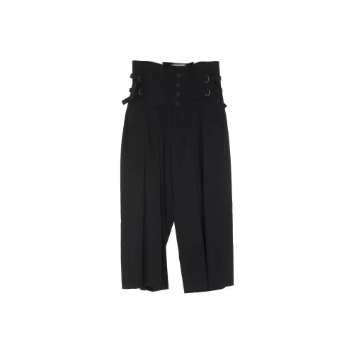 Yohji Yamamoto Черные Женские Повседневные Брюки