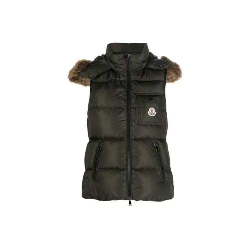 Moncler Зеленые Женские Жилеты