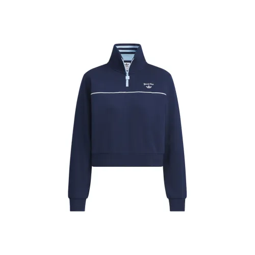 Adidas Originals Ретро Sporty Club Свитшот Женский Темный Индиго