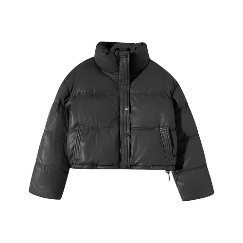 UTHA Winter Puffer Куртка Короткий Пальто Женские Черный