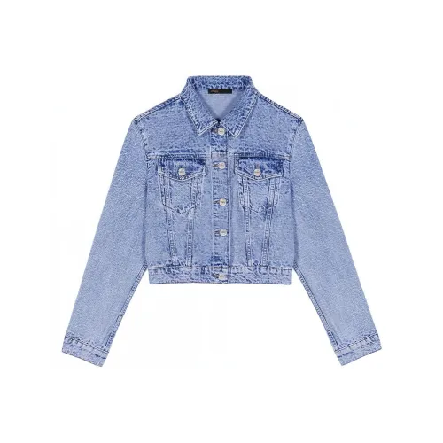 Maje Синие Женские Джинсовые Куртки