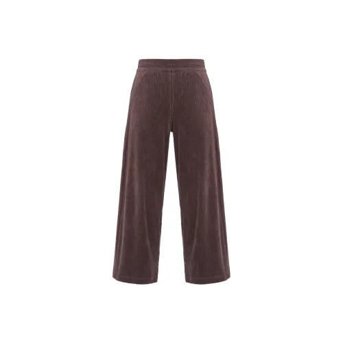 lululemon Scuba Series Scuba MID Шаговый шов Широкие брюки Crop Бархат Шнур Повседневные брюки Женские