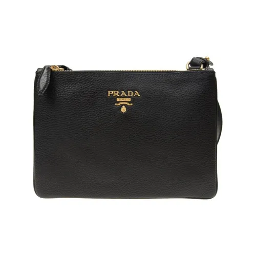 PRADA Сумка через плечо из коровьей кожи женская черная