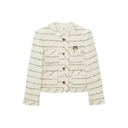 d'zzit Cropped Coat Women's White d'zzit Укороченное пальто Женское Белое