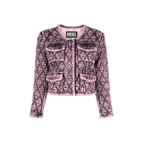 DIESEL SS22 Denim Jacket Women's Pink
