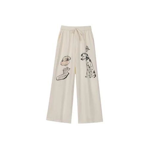 Incolore Повседневные брюки Женские Экрю