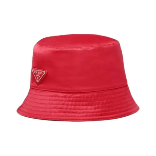 PRADA Переработанный полиамид 100% хлопок панамы унисекс красный