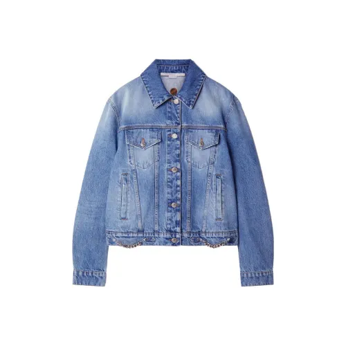 Stella McCartney FW23 Denim Jacket Women's Blue Stella McCartney FW23 Деним Куртка Женская Синяя
