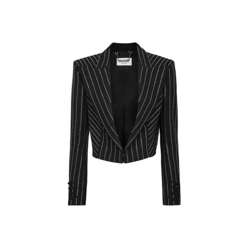 PHILIPP PLEIN Cady Bolero Кристальный Полоска Бизнес Костюм Женские Черный