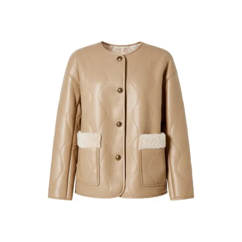 JZ. ANNAKRO Верблюжий Женское Пальто