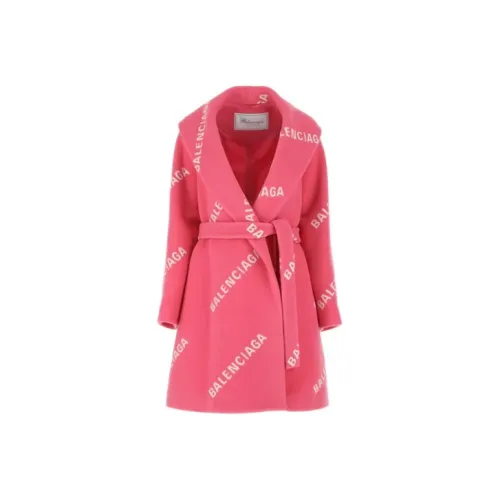 Balenciaga Вельвет Feel Пальто Женское Розовый