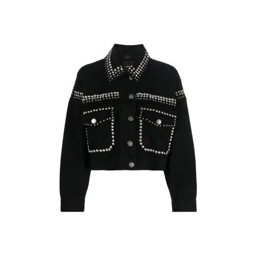 PINKO Черные Женские Джинсовые Куртки