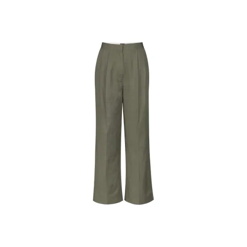ROSESTUDIOBYGUOPEI Повседневные брюки Женские Crown Зеленый