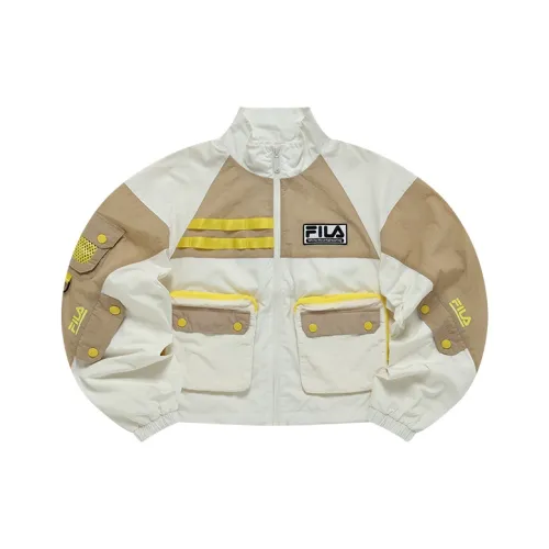 FILA FUSION FILA FUSION Hakusan l collaboration Collection Таинственный Хаки Женские Короткие пальто