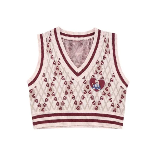 Geyini Розовые Женские Жилеты