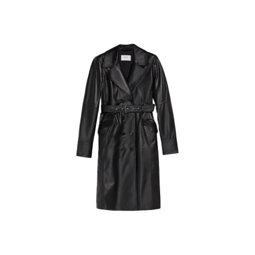SportMax Черные Женские Кожаные Куртки