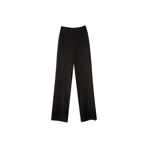 C+IMPRESS Широкие Брюки Повседневные Брюки Женские Обсидиан Черный