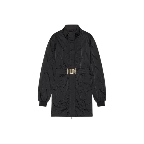 DKNY Хлопковый пуховик женский черный