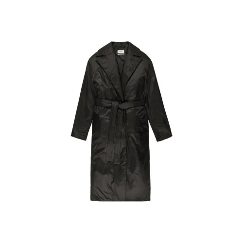 BALLY Длинный тренчкот с длинными рукавами женский черный