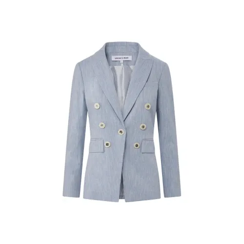 Veronica Beard SS24 Бизнес Костюм Пальто Женское Синее