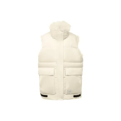 Yves Salomon Кремово-белый Женские Жилеты