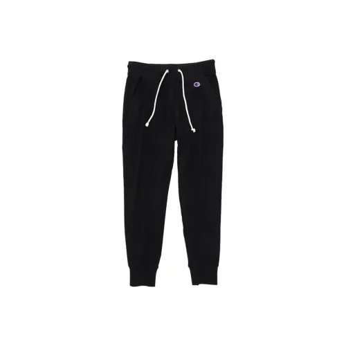 Champion Штаны с манжетами Тренировочные брюки Японская версия Женские Черный