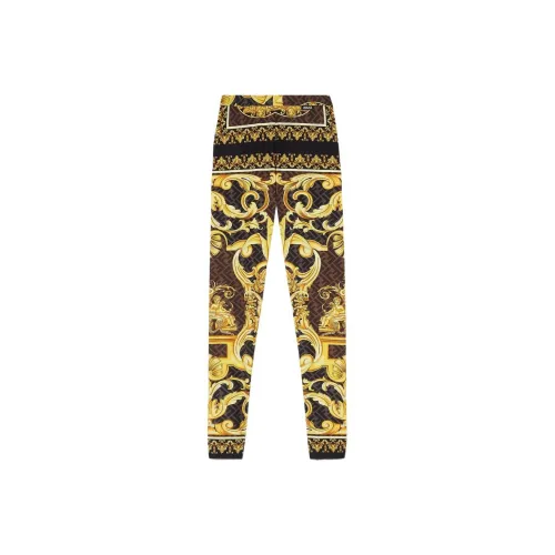 VERSACE Золотые Женские Повседневные Брюки
