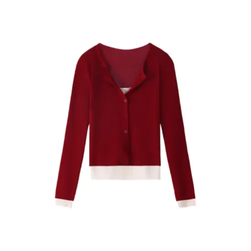 Alxnan Красный Женские Трикотаж