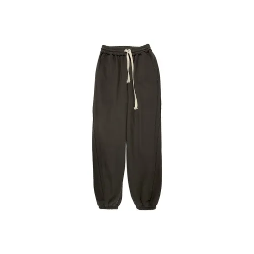 HOWL STUDIO Штаны с манжетами Утолщенные Повседневные Штаны Унисекс Темно-Серый