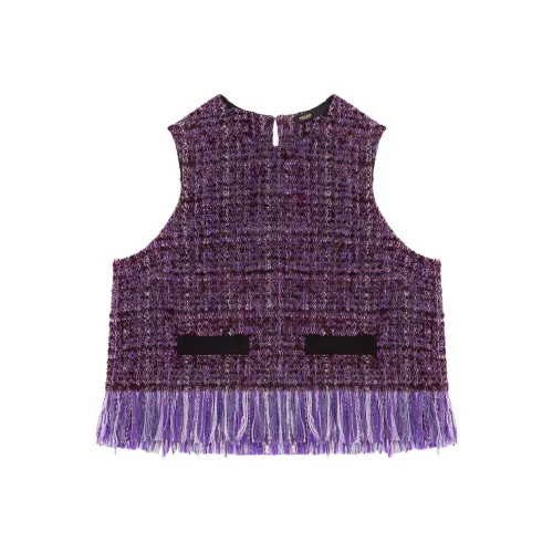 Maje Фиолетовые Женские Жилеты