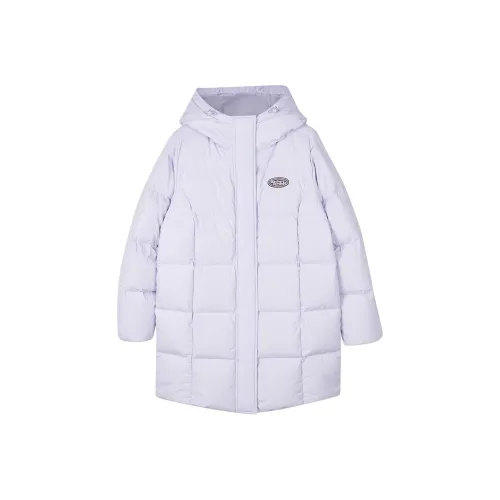 Skechers Хлопковый пуховик женский цвет фотиния