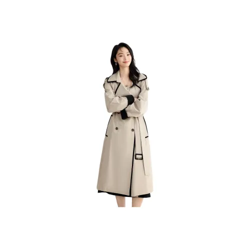 Elva' Island Тренчкот Женский Абрикос