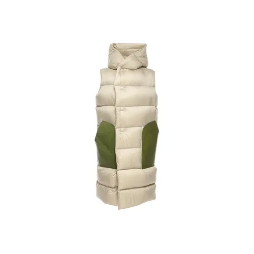 RICK OWENS совместный бренд Белый Женский Пуховый жилет