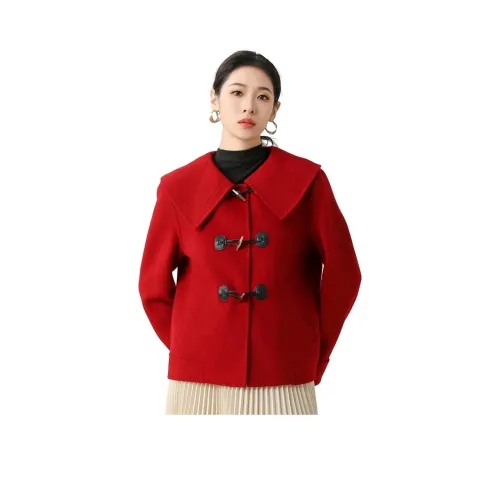 SMEN Red Женское Пальто