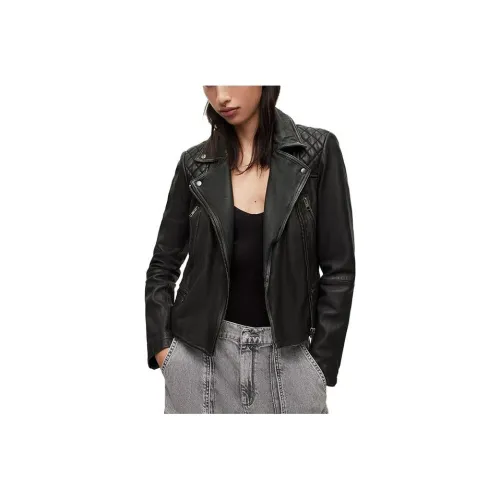 ALLSAINTS Черные Женские Кожаные Куртки