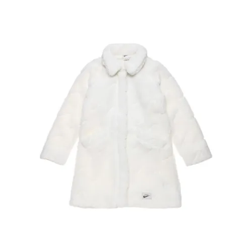 NIKE Белые Женские Бархатные Куртки