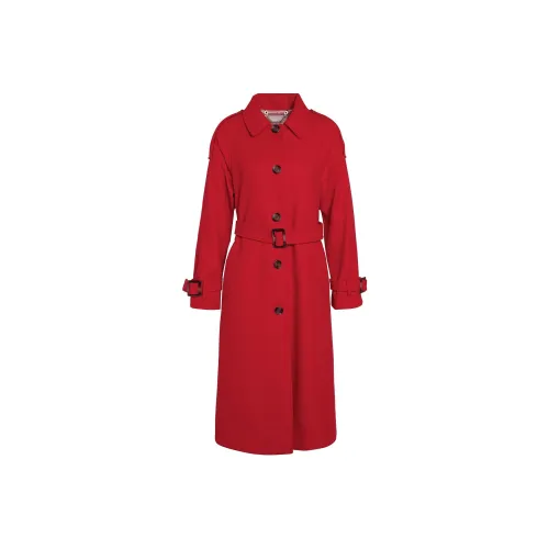 BARBOUR Alberta Шерсть Тренчкот Тренчкот Женские Красный