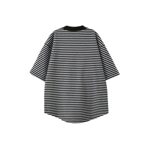 BOGEDIT Двусторонние Полосы Унисекс Футболка