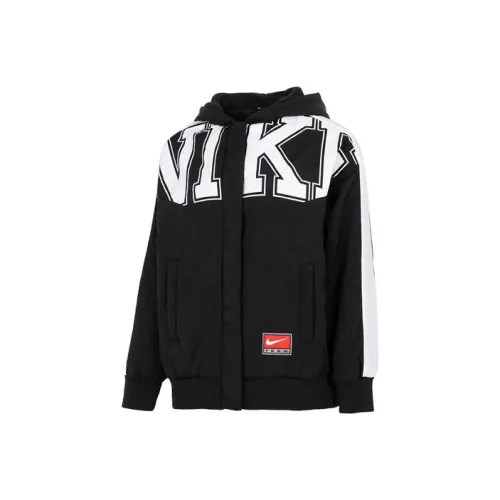 NIKE Черные Женские Объемные Куртки (Пуфы)