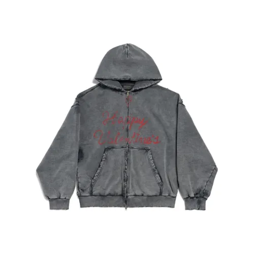 Balenciaga SS25 Свитшот Стандартный крой Женский Серый