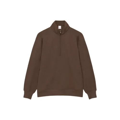 ARITZIA Sweatfleece Cozy Флис Boyfriend 1 2 ZIP Толстовка Женские Богатый мокко коричневый Темный мокко коричневый