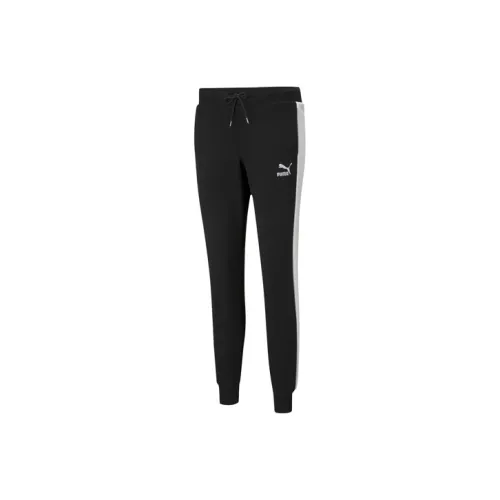 PUMA ICONIC T7 Черные Женские Вязаные Тренировочные Брюки